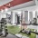 Large fitness center with ample equipment